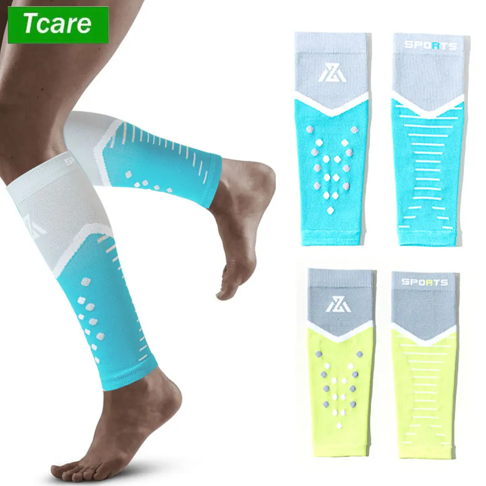 Compression Sleeve Calf - ปลอกรัดสวมแขนน่อง1คู่สำหรับผู้ชายและผู้หญิงสายรัดขาถุงเท้ากันกระแทกไม่มีเท้า-สนับเข่าเส้นเลือดขอดบวม