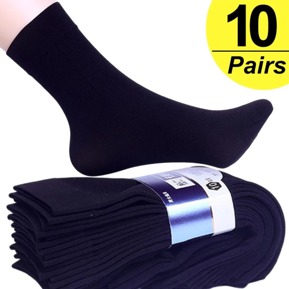 10 คู่ แฟชั่น ถุงเท้าผู้ชาย ระ - Silk Sock Bamboo บทวิจารณ์และราคา